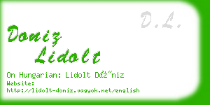 doniz lidolt business card